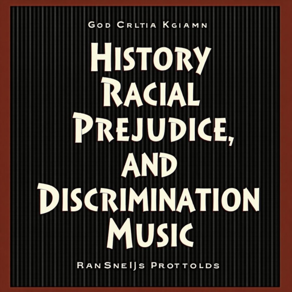 Book cover for social commentary on racial prejudice and discrimination in contemporary music